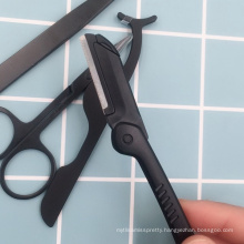 JINBANG Private Label Stainless Steel Smalll Scissors Professional Custom Cosmetic Rose Gold Eyelash Eyebrow Scissors